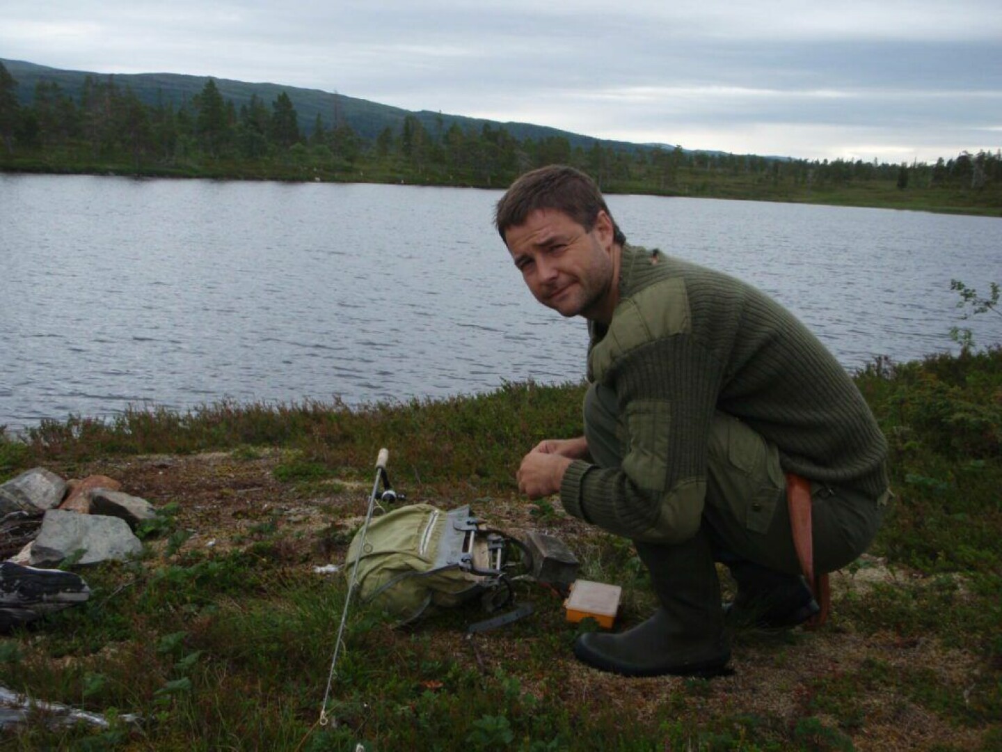 Ole Morten Balstad på fisketur.