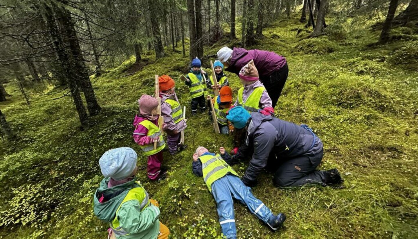 Fra en vanlig dag i Øverbygda barnehage. Arkivbilde: Øyvind Skogmo Hansen